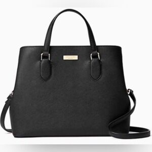 Kate Spade Laurel Way Evangeline Satchel – Black Saffiano Leather